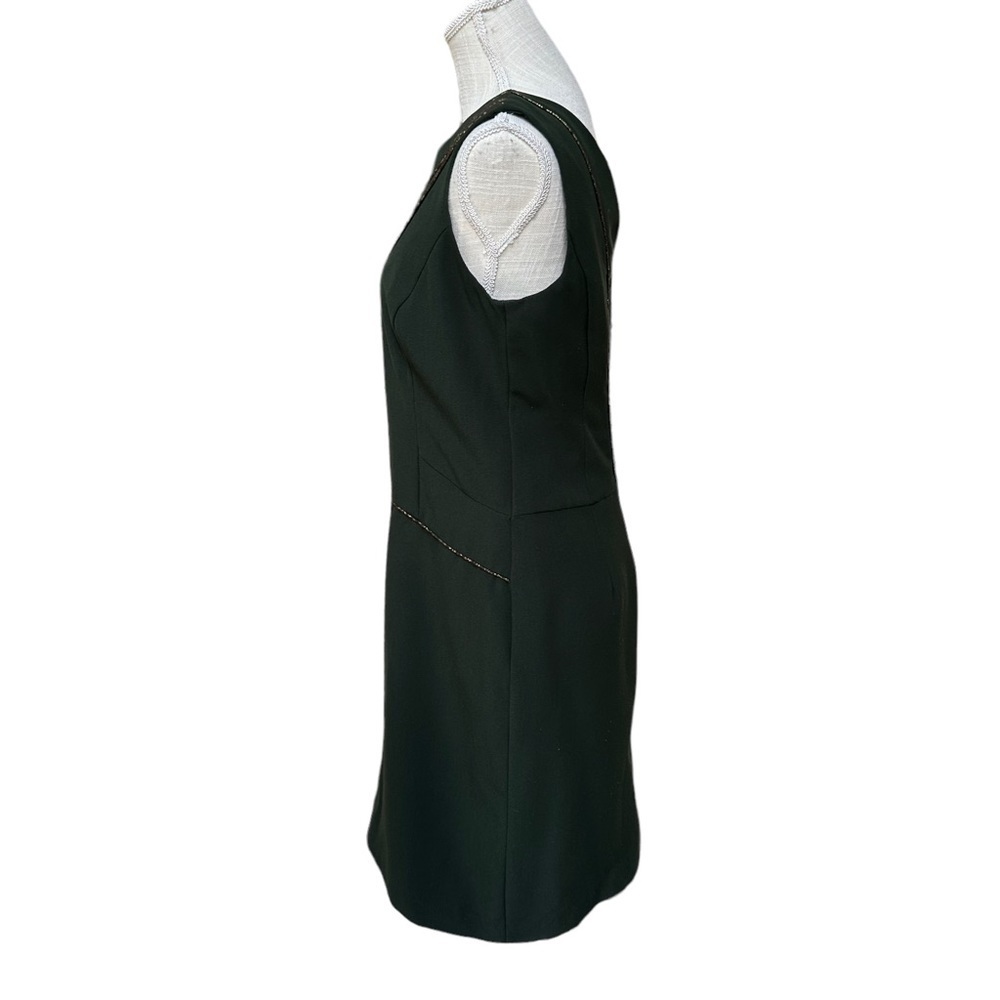 Ellen Tracy Sleeveless Sheath Midi Dress in Dark Green Size: 8 - Picture 2 of 12